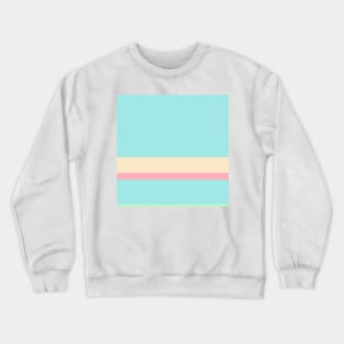 A tremendous medley of Light Pink, Blue Lagoon, Magic Mint and Pale Peach stripes. Crewneck Sweatshirt